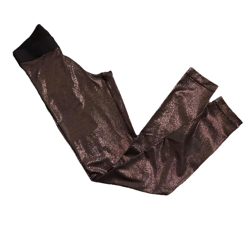 Nike Sparkle Leggings Womens XS Swoosh Black Shiny Athletic Wear